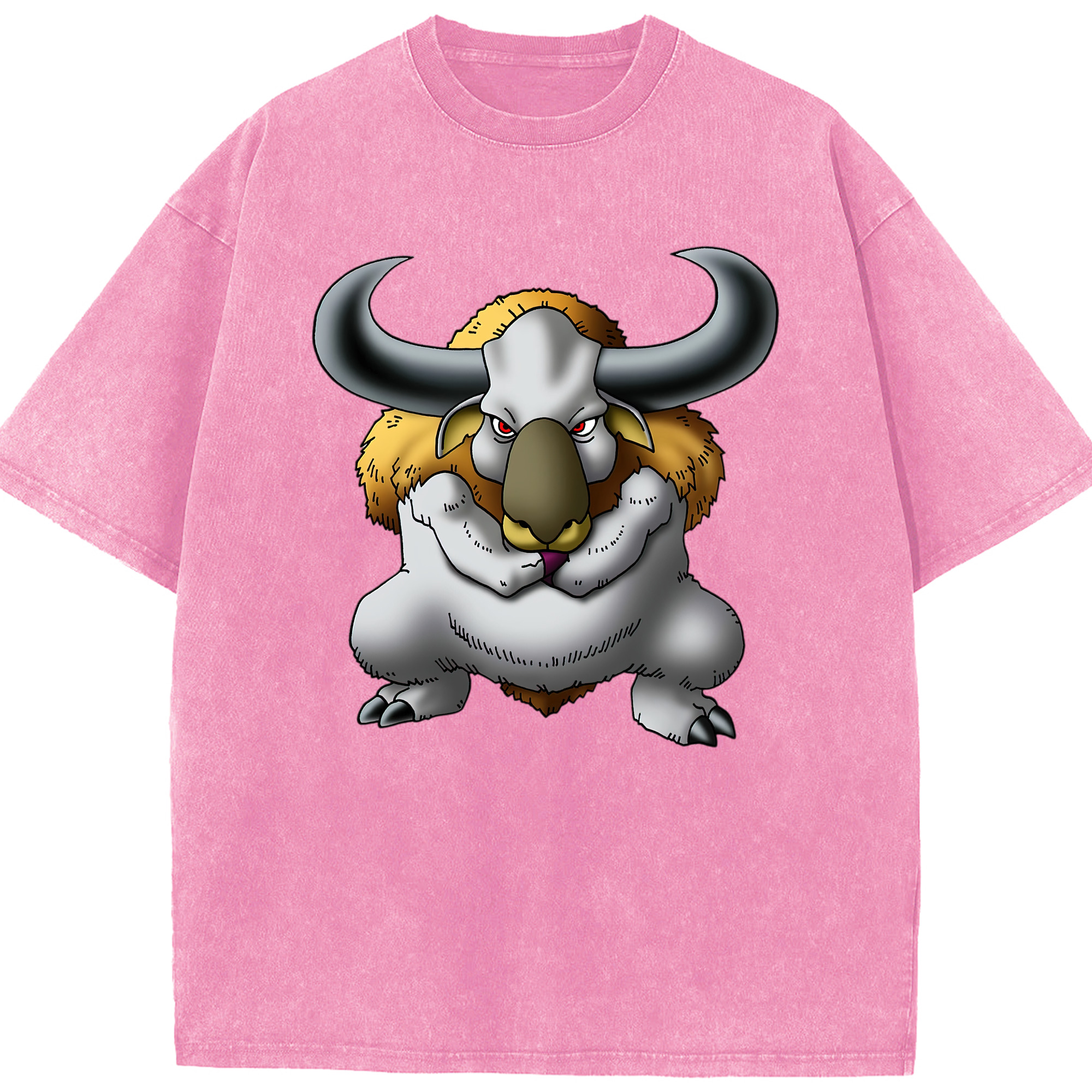 （画像用） ドラゴンクエスト Doragon Kuesuto Dragon Quest 綿100% ヴィンテージ風 半袖Tシャツ（フロントプリント）